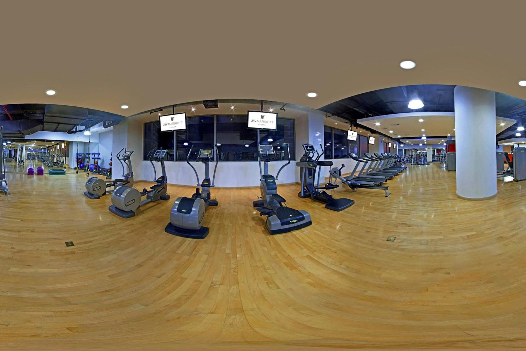 巴拿马jw万豪酒店 巴拿马城 外观 照片 360° spherical panorama of a gym
